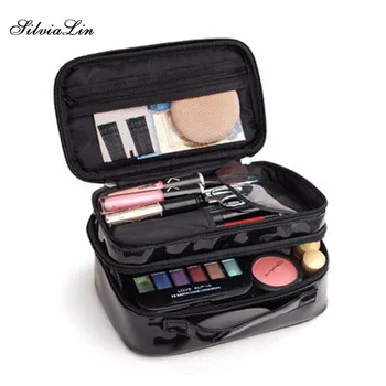 Double Layer PU Lady's Cosmetic Bags Waterproof Make Up Tools Organizer Pouch Wash Toiletry Vanity Travel Case Box Accessories
Double Layer PU Lady's Cosmetic Bags Waterproof Make Up Tools Organizer Pouch Wash Toiletry Vanity Travel Case Box Accessories