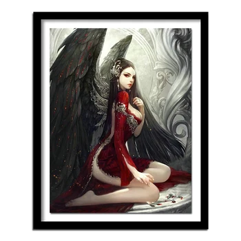 DIY 5D Full Diamonds Embroidery black angel girl round Diamond Painting Cross Stitch Kits Diamond Home Decoration
DIY 5D Full Diamonds Embroidery black angel girl round Diamond Painting Cross Stitch Kits Diamond Home Decoration