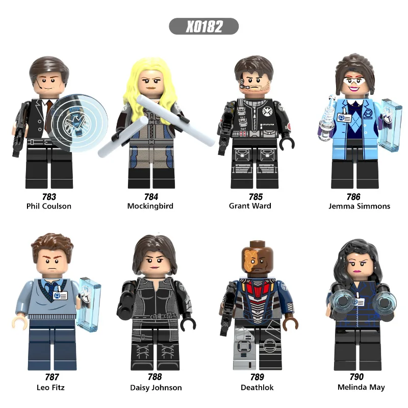 Single Sale Phil Coulson Mockingbird Grant Ward Jemma Simmons Daisy Johnson Super Heroes Building Blocks Toys Kids Gift
Single Sale Phil Coulson Mockingbird Grant Ward Jemma Simmons Daisy Johnson Super Heroes Building Blocks Toys Kids Gift