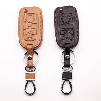 Top layer leather Genuine Leather car key case key cover for FIAT 500 key cover Remote control Car wallet car keys accessories
Top layer leather Genuine Leather car key case key cover for FIAT 500 key cover Remote control Car wallet car keys accessories