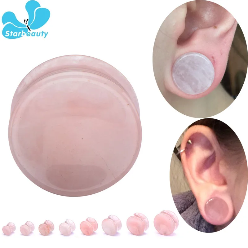 2Pc Pink Quartz Organic Stone Flesh Tunnels Ear Plugs Ear Gauges Expander Stretcher Plus Size Ear Expander Body Piercing Jewelry
2Pc Pink Quartz Organic Stone Flesh Tunnels Ear Plugs Ear Gauges Expander Stretcher Plus Size Ear Expander Body Piercing Jewelry
