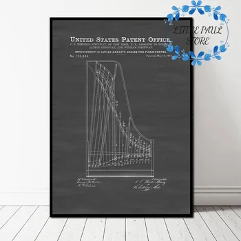Musical Instrument 1872 Steinway Piano Patent Art Canvas Poster Wall Picture for Living Room No Frame
Musical Instrument 1872 Steinway Piano Patent Art Canvas Poster Wall Picture for Living Room No Frame
