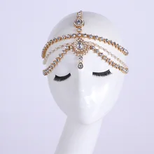 Handmade Kundan stones hair chain goddess bridal wedding prom head chain head jewellery Handmade Kundan stones hair chain goddess bridal wedding prom head chain head jewellery