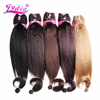 Lydia For Women Kinky Straight 5PCS/Pack Synthetic Hair Extension 14"16"18" Hair Weaving With Closure and Bang Hair Bundles
Lydia For Women Kinky Straight 5PCS/Pack Synthetic Hair Extension 14"16"18" Hair Weaving With Closure and Bang Hair Bundles