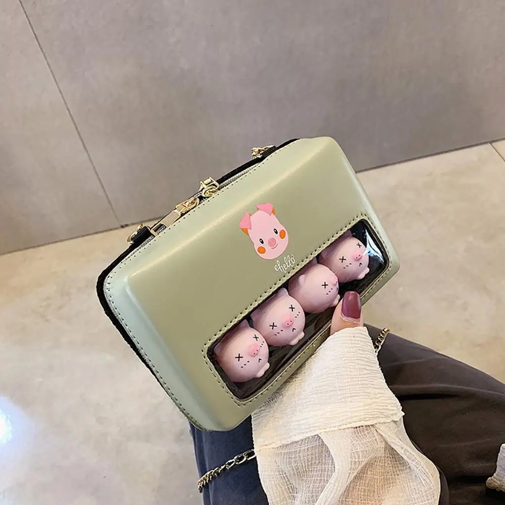 Fashion style Women's ladies' girl's pure multiple color Transparent Cute Pig Shoulder Bag Chain Wild Messenger Bag A40
Fashion style Women's ladies' girl's pure multiple color Transparent Cute Pig Shoulder Bag Chain Wild Messenger Bag A40