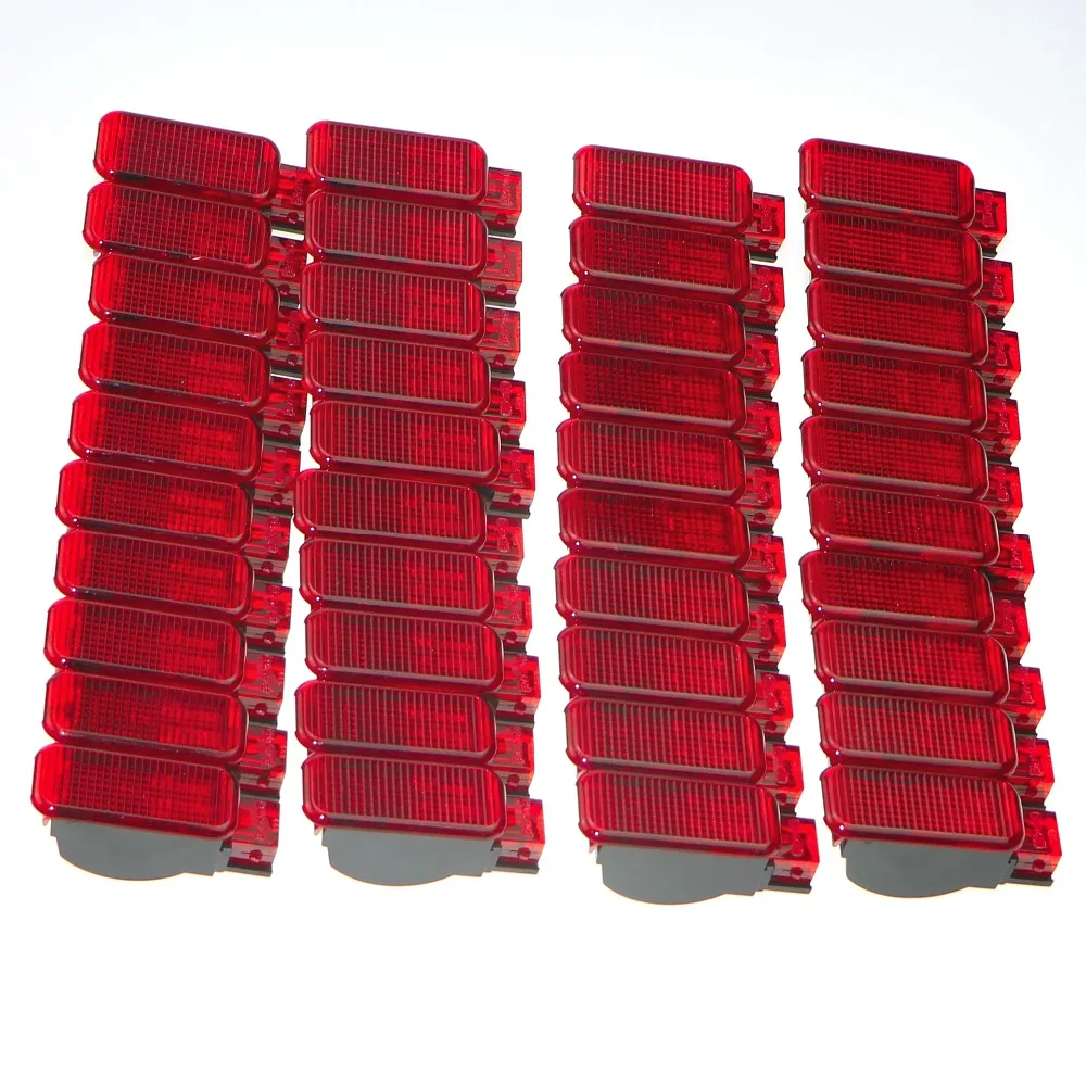 40Pcs font b Car b font Door Panel font b Interior b font Red Warning Light