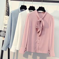 new-fashion-women-Office-spring-autumn-summer-Chiffon-Lady-long-sleeve-Bow-collar-solid-color-blouses.jpg_200x200