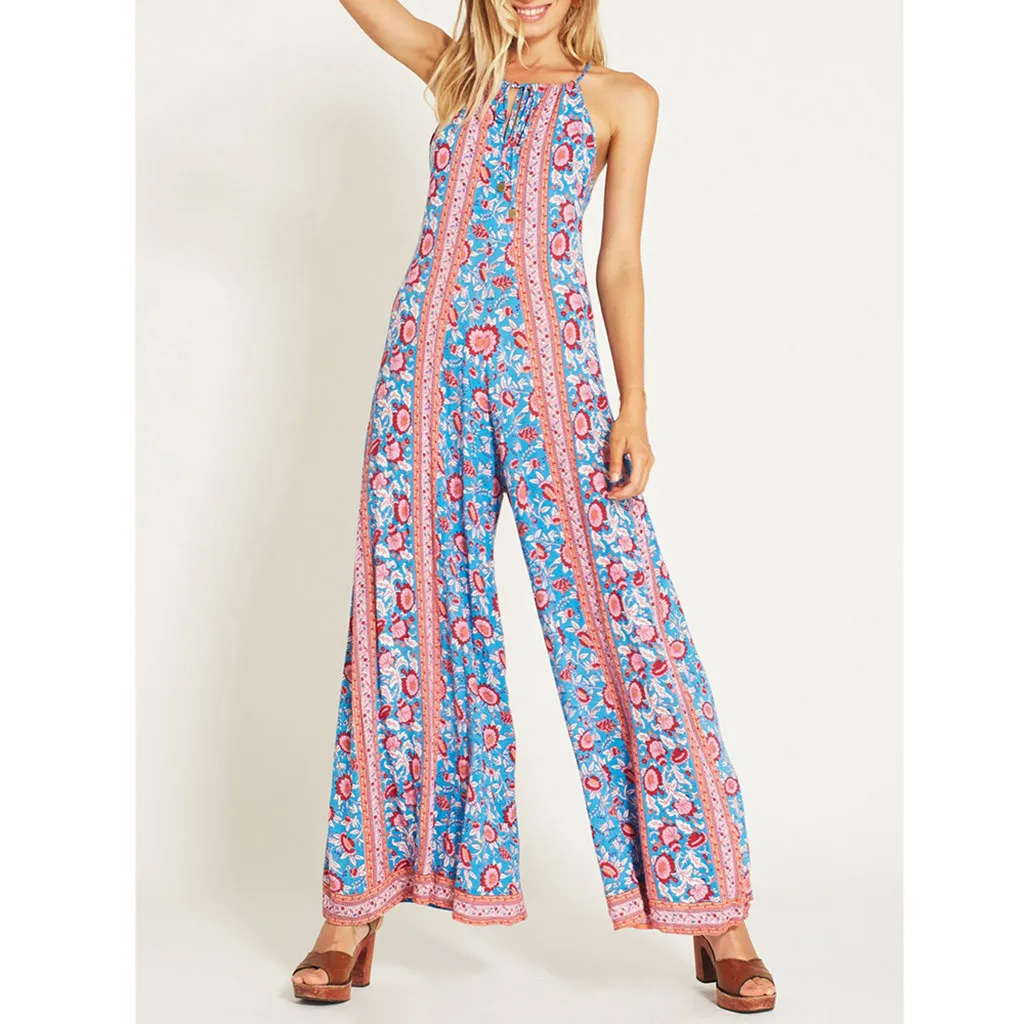 Ladies Jumpsuit Summer Fashion 2019 Women Sexy Plus Size Print Bohemia Camis Long Loose Jumpsuit Bodysuit Wide-legged pants L322
Ladies Jumpsuit Summer Fashion 2019 Women Sexy Plus Size Print Bohemia Camis Long Loose Jumpsuit Bodysuit Wide-legged pants L322