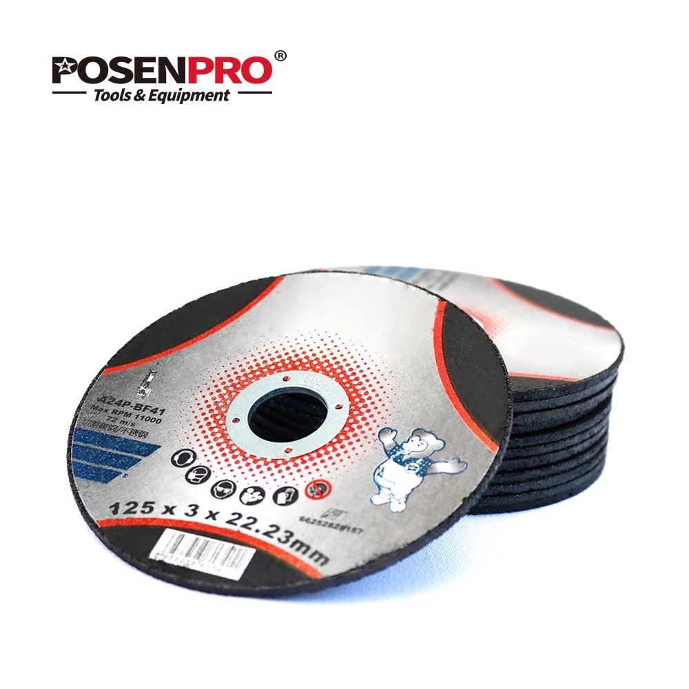 POSENPRO 125mm/5-Inch Grinding Wheel Fiber Reinforced Resin Cutting Disc Stainless Steel Metal Cutting Angle Grinder Tools
POSENPRO 125mm/5-Inch Grinding Wheel Fiber Reinforced Resin Cutting Disc Stainless Steel Metal Cutting Angle Grinder Tools