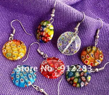 De Bijoux Hot Fashion 10 Pairs 18mm Round Millefiori Lampwork Glass Murano Earrings
De Bijoux Hot Fashion 10 Pairs 18mm Round Millefiori Lampwork Glass Murano Earrings
