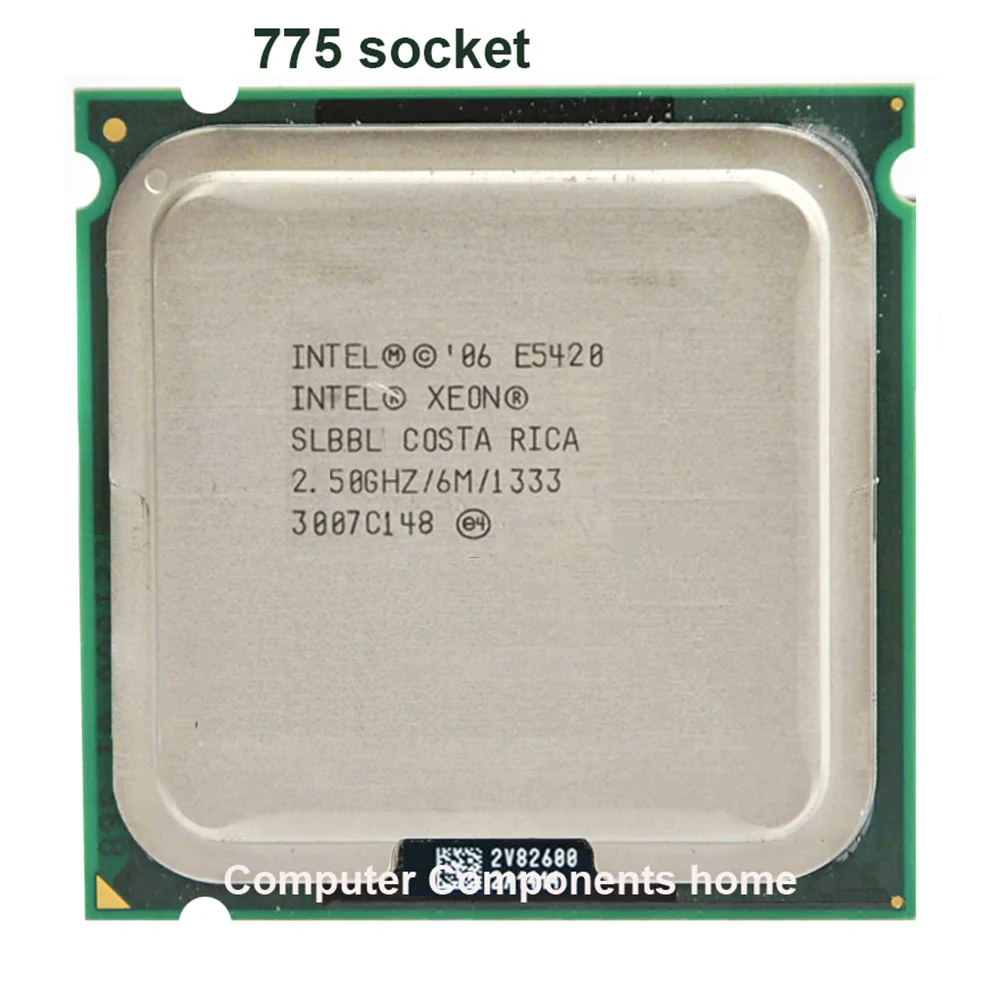 Intel xeon E5420 LGA 775 scoket от 771 до 2 5 ГГц/12M/1333 МГц/ЦП аналогичен работе на материнской