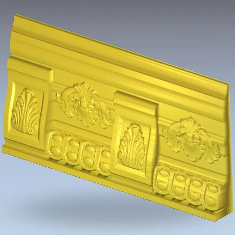 3d model relief for cnc in STL file format Meandr_14