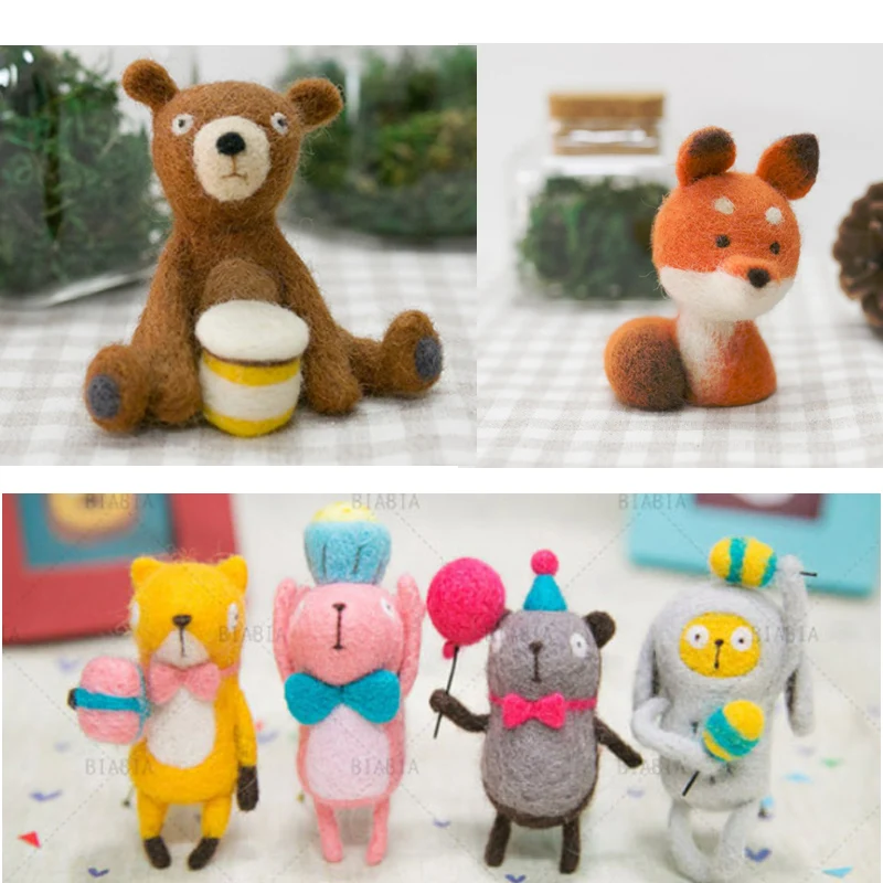Squirrel, fox Doll Wool Felt Craft DIY Non Finished Poked Set Handcraft Kit for Needle Material Bag Pack Shiba Inu Set animals
Squirrel, fox Doll Wool Felt Craft DIY Non Finished Poked Set Handcraft Kit for Needle Material Bag Pack Shiba Inu Set animals
