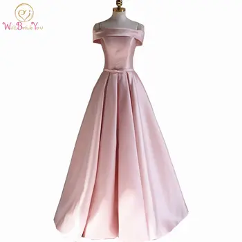 Walk Beside You Bridesmaid Dresses Long Pink Satin Off the Shoulder vestido madrinha casamento longo robe demoiselle d'honneur
Walk Beside You Bridesmaid Dresses Long Pink Satin Off the Shoulder vestido madrinha casamento longo robe demoiselle d'honneur