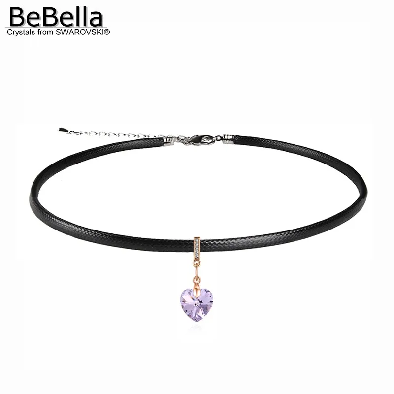 BeBella Black Rope Chain Choker Heart Charm Necklace With Crystals From Swarovski For Women Girl Lover Fashion Jewelry Gift 2018
BeBella Black Rope Chain Choker Heart Charm Necklace With Crystals From Swarovski For Women Girl Lover Fashion Jewelry Gift 2018