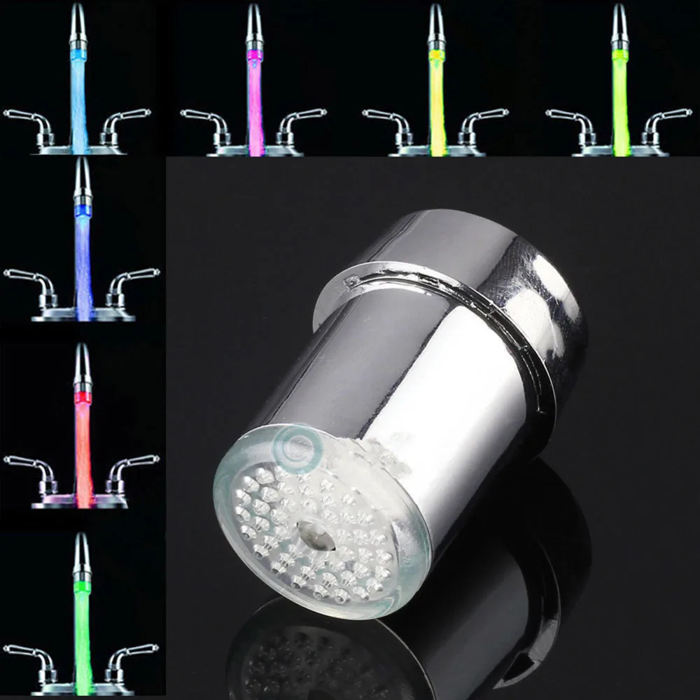 1 pc Hight Quality LED Water Faucet Stream Faucet Light Automatic 7 Colors Changing Shower Spout Sink Kitchen Tap
1 pc Hight Quality LED Water Faucet Stream Faucet Light Automatic 7 Colors Changing Shower Spout Sink Kitchen Tap