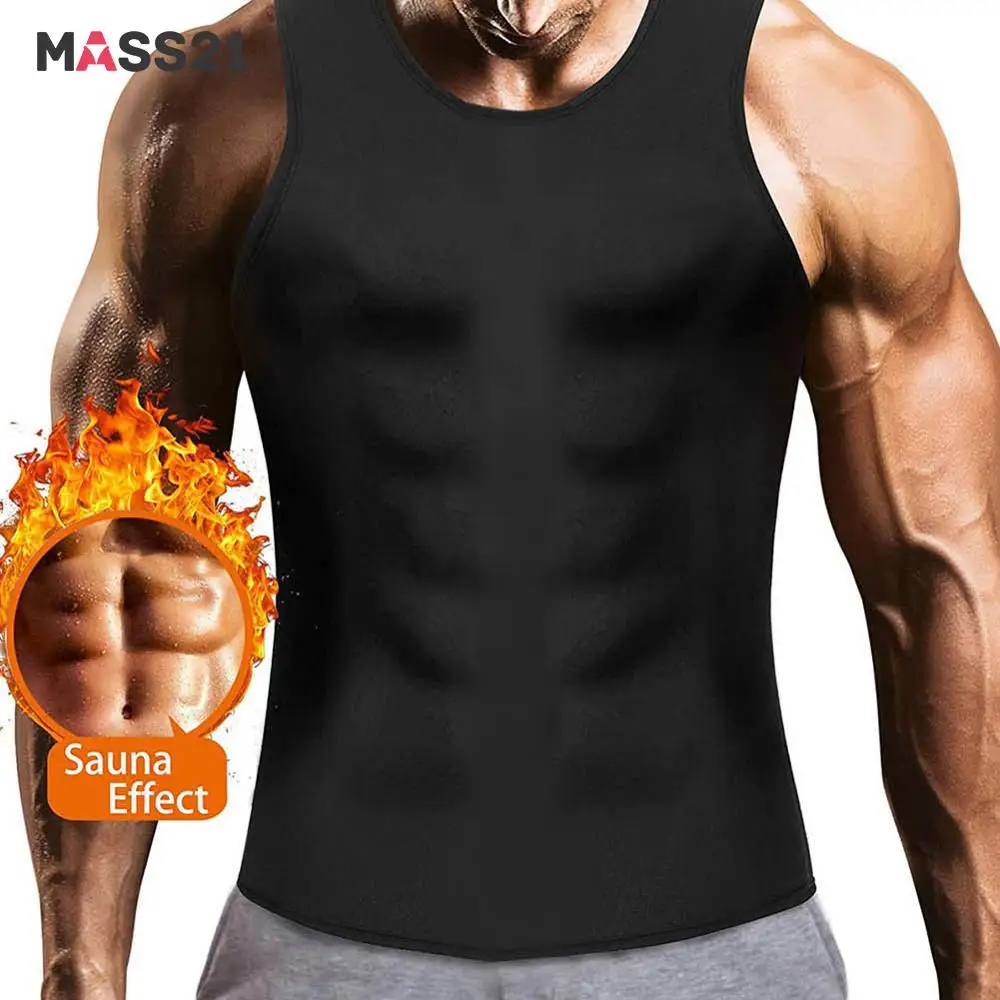 MASS21 Men Sweat Body Shapers Slimming Sauna Vest Compression Shirt Black Waist Trainer Corsets Man Neoprene Shapewear Tank Top
MASS21 Men Sweat Body Shapers Slimming Sauna Vest Compression Shirt Black Waist Trainer Corsets Man Neoprene Shapewear Tank Top