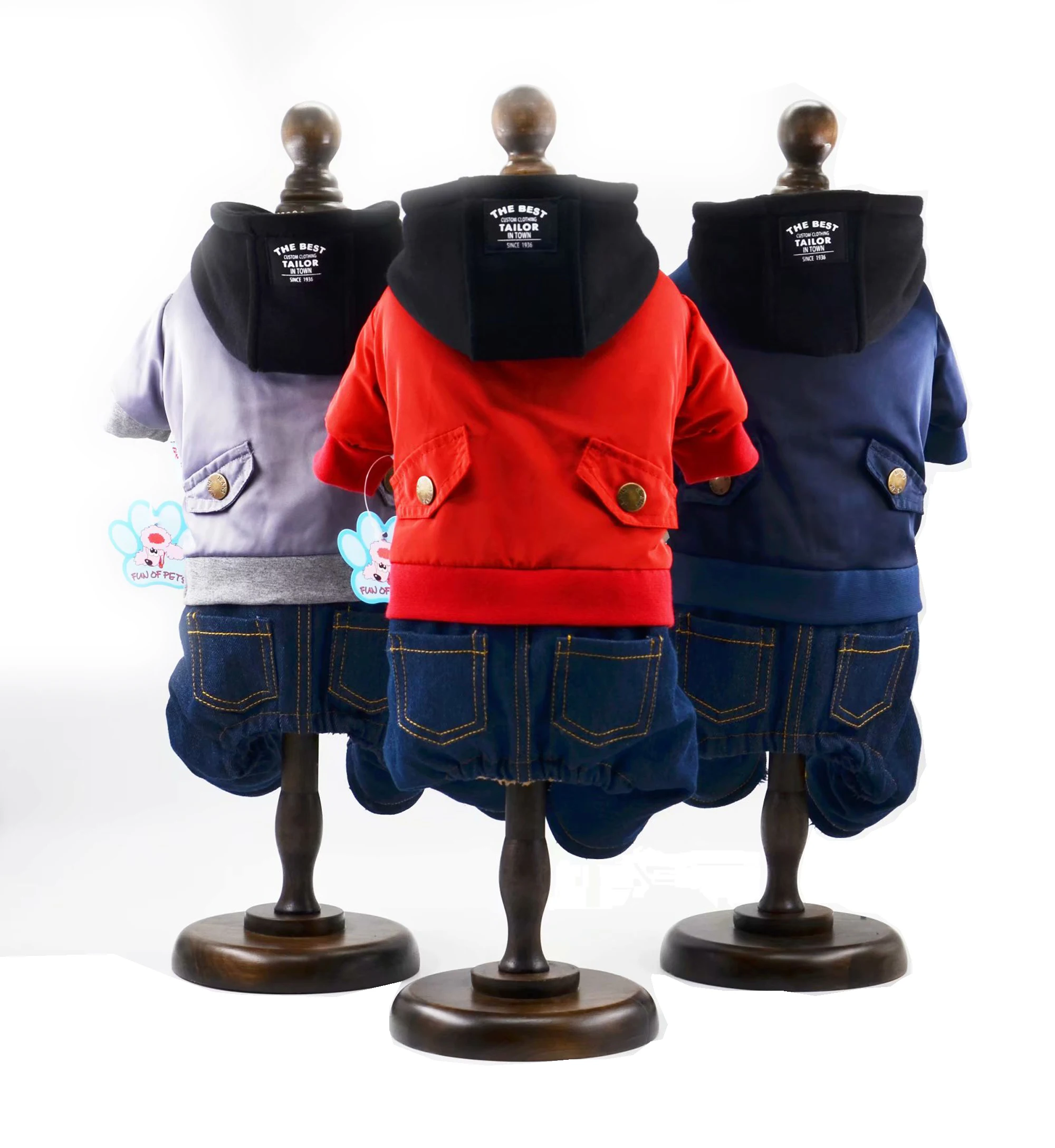 Dog Pet Jumpsuit Jean Pocket Hood Clothes for Small Pet Winter Dog Outfit Pet Coat Overalls XS S M L XL
Dog Pet Jumpsuit Jean Pocket Hood Clothes for Small Pet Winter Dog Outfit Pet Coat Overalls XS S M L XL