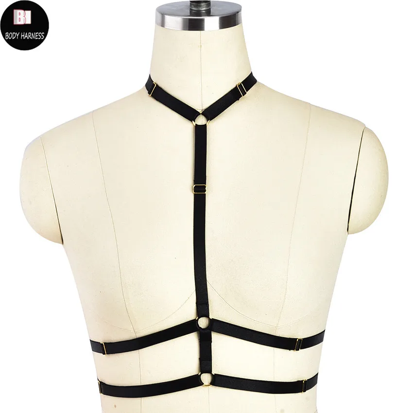 Fashion Women Body Harness Belt Sexy Bondage Punk Shoulder Strap Adjustable Cage Bra Gothic Pole Dance Halloween Bustier
Fashion Women Body Harness Belt Sexy Bondage Punk Shoulder Strap Adjustable Cage Bra Gothic Pole Dance Halloween Bustier