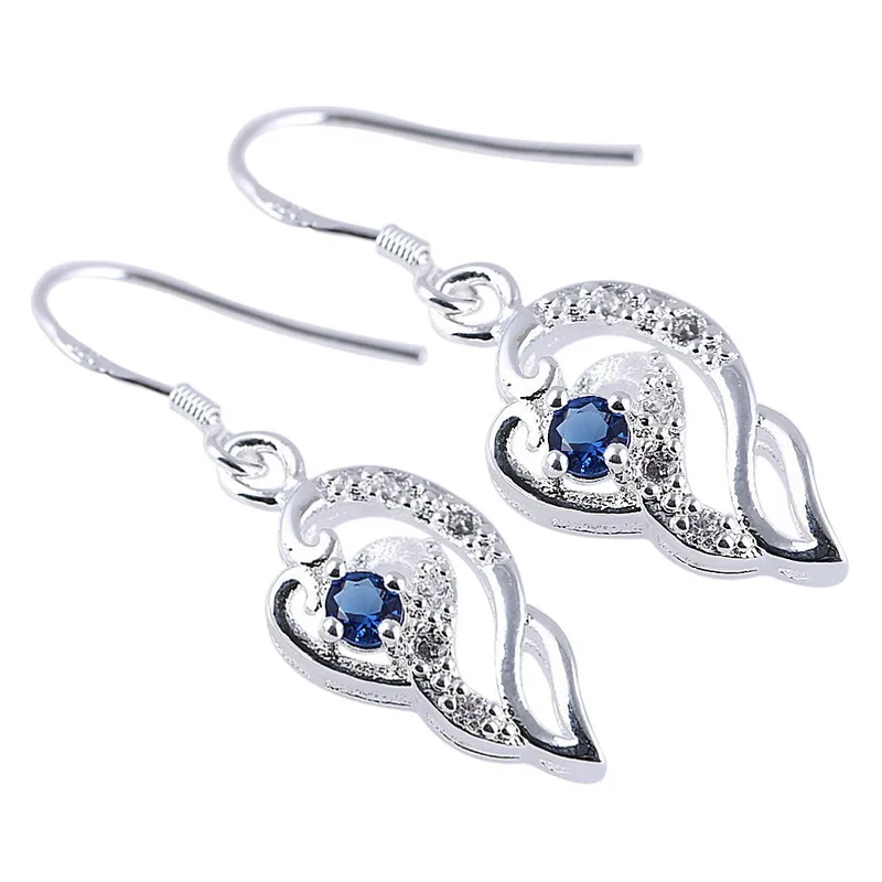 2019 Bohemian Blue Heart Zircon Pendant Earring For Women Drop Earrings Charm Silver Hook Earings Gifts Party Female Jewelry
2019 Bohemian Blue Heart Zircon Pendant Earring For Women Drop Earrings Charm Silver Hook Earings Gifts Party Female Jewelry