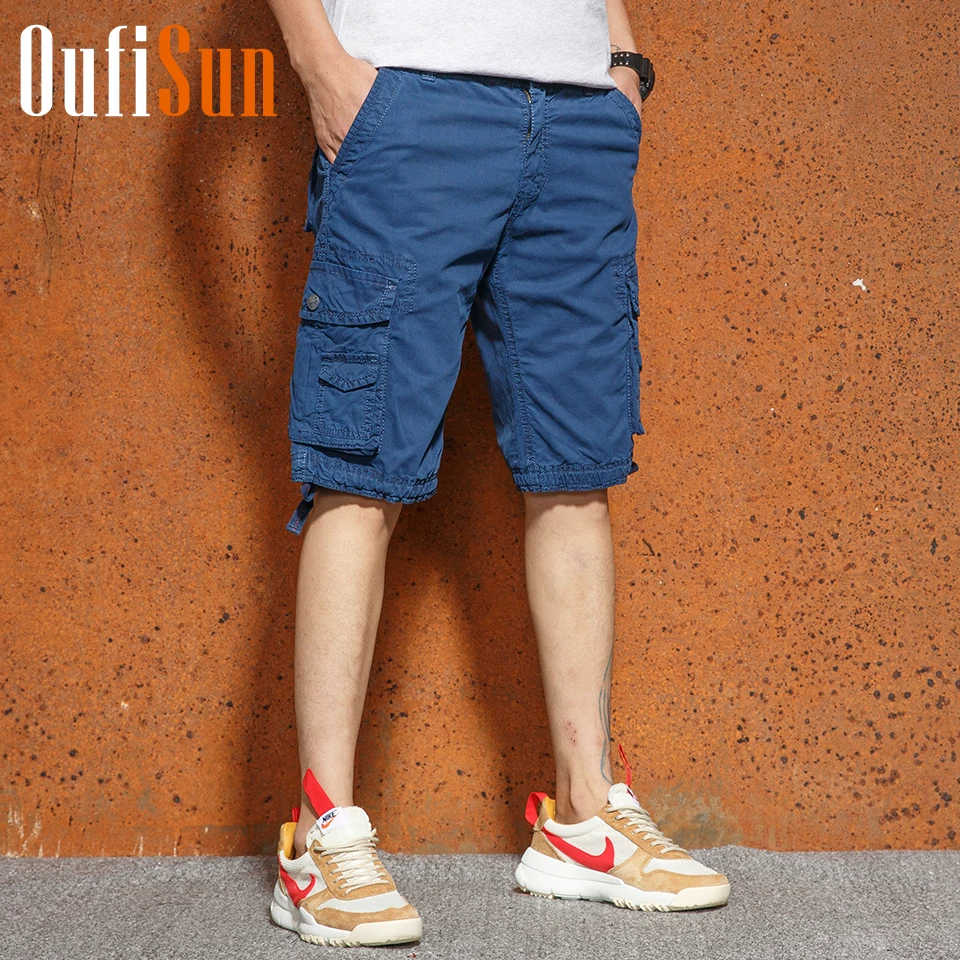 Oufisun 2018 New Cargo Style Summer Multi-Pocket Solid Mens Shorts Casual Loose Knee-length Men Cargo Shorts Men 29-40 Plus Size
Oufisun 2018 New Cargo Style Summer Multi-Pocket Solid Mens Shorts Casual Loose Knee-length Men Cargo Shorts Men 29-40 Plus Size
