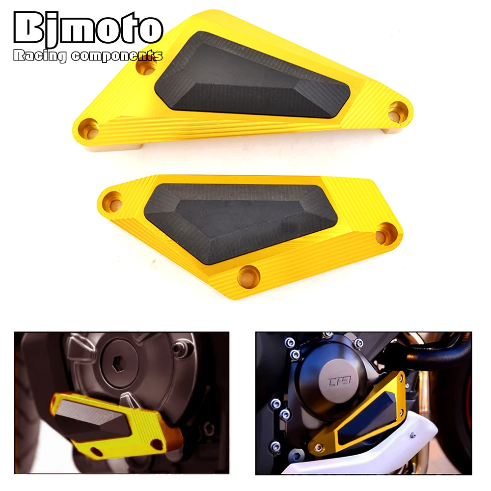 BJMOTO MT07 FZ07 2017 CNC защита двигателя боковая статор крышка Краш протектор колодки для