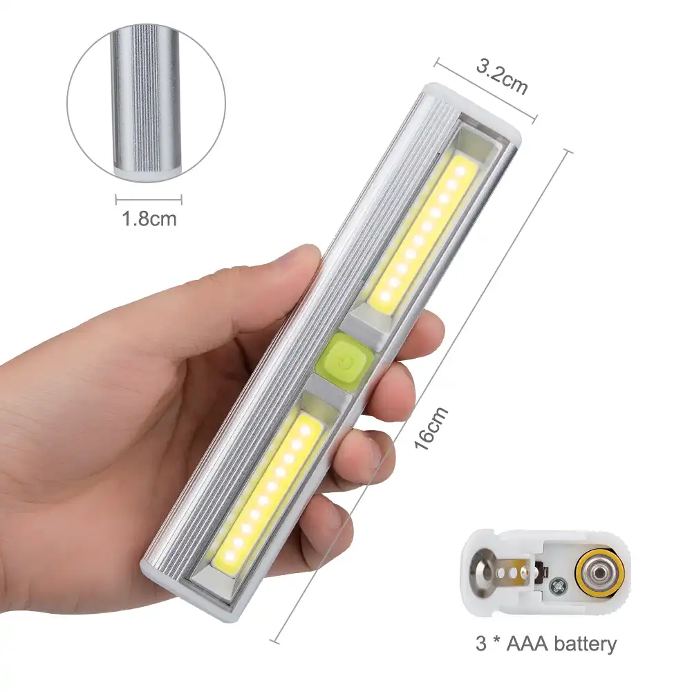 Led Night Light Magnetic Cabinet Wall Door Night Lamp Wireless Cob