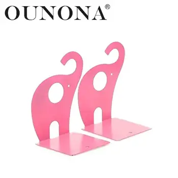 OUNONA Pair of Cute Elephant Nonskid Bookends Art Bookend Home Office Storage Rack (Pink)
OUNONA Pair of Cute Elephant Nonskid Bookends Art Bookend Home Office Storage Rack (Pink)