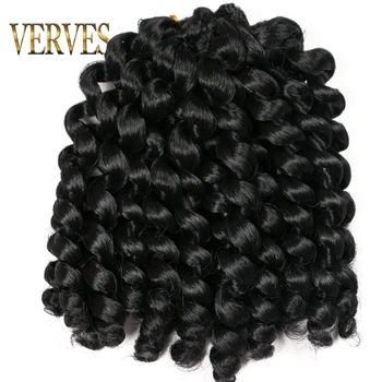VERVES Crochet Hair Extensions Jumpy Wand curl 8 inch Ombre Braiding Hair Jamaican Bounce Curl black,brown,Blonde,20 strands/pcs
VERVES Crochet Hair Extensions Jumpy Wand curl 8 inch Ombre Braiding Hair Jamaican Bounce Curl black,brown,Blonde,20 strands/pcs