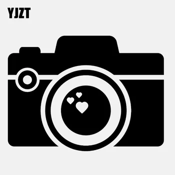 YJZT 12.5CM*9.3CM Cartoon Camera With Hearts Vinyl Black/Silver Car Sticker C22-0856
YJZT 12.5CM*9.3CM Cartoon Camera With Hearts Vinyl Black/Silver Car Sticker C22-0856