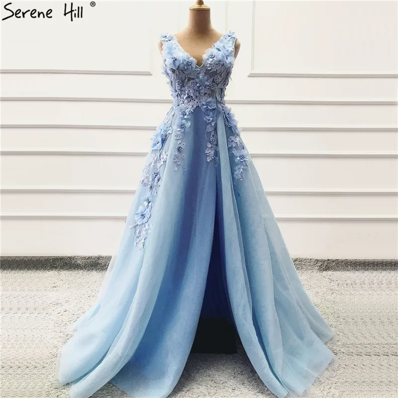 Blue Handmade Flowers Diamonds V-Neck Evening Dresses Sleeveless Sexy A-Line Evening Gowns 2019 Serene Hill LA60867
Blue Handmade Flowers Diamonds V-Neck Evening Dresses Sleeveless Sexy A-Line Evening Gowns 2019 Serene Hill LA60867