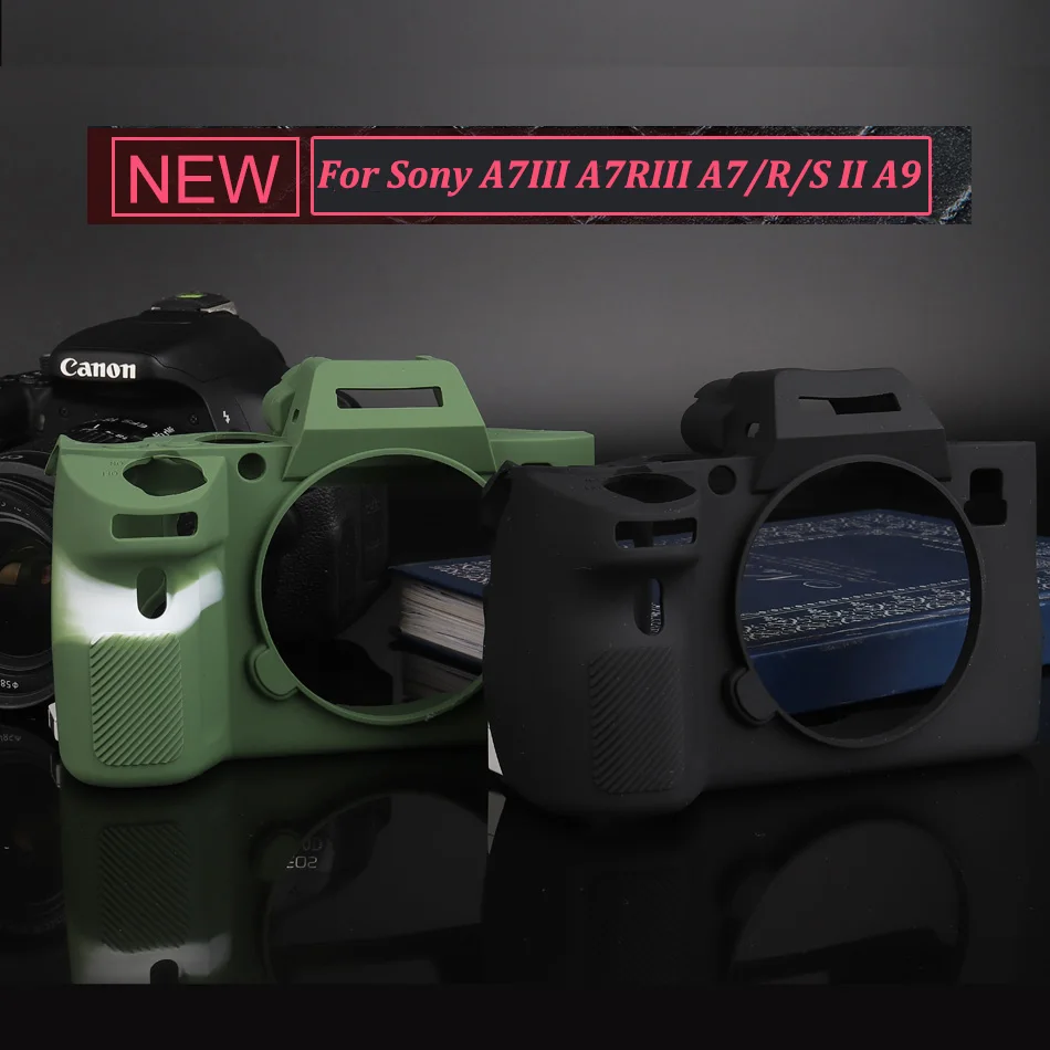 Мягкий силиконовый чехол для Sony A9 / A7 III A7R3 A7RIII A7III A7M3 II A7II A7M2 A7SII A7RII|Сумки