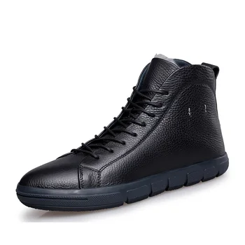 Autumn And Winter High Quality Fashion cotton-padded Shoes Soft Cow Leather Thermal Daily Casual Men Boots Plus Size 65 65 63
Autumn And Winter High Quality Fashion cotton-padded Shoes Soft Cow Leather Thermal Daily Casual Men Boots Plus Size 65 65 63