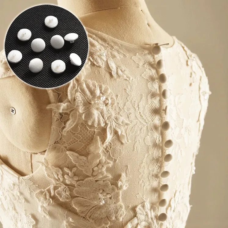 50pcs Satin cloth bag button Wedding dress back button Coat windbreaker button manual diy accessories RS651
50pcs Satin cloth bag button Wedding dress back button Coat windbreaker button manual diy accessories RS651