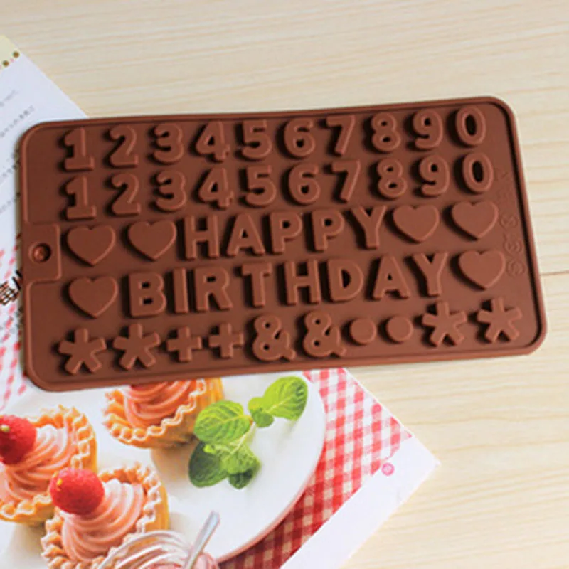 1PC Digital Form Silicone Cake Molds Sugar Fondant Soap Chocolate Mould Food Grade Silicone Happy Birthday Cake Decorating Tools
1PC Digital Form Silicone Cake Molds Sugar Fondant Soap Chocolate Mould Food Grade Silicone Happy Birthday Cake Decorating Tools