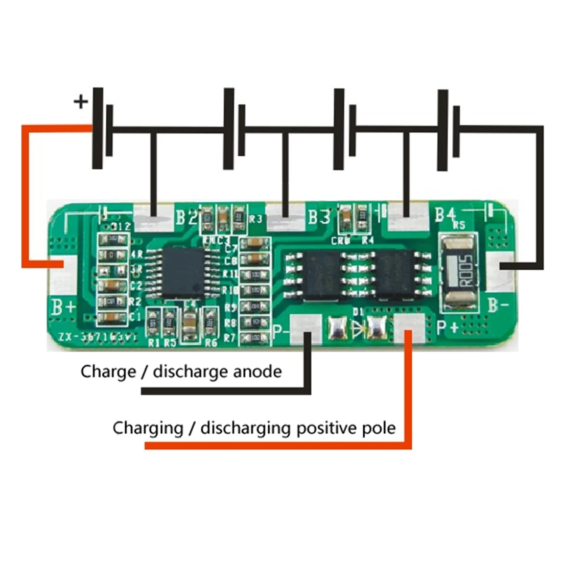 3A/5A 48*15*3MM PCB BMS Protection Board for 4 Packs 18650 Li-ion lithium Battery Cell
3A/5A 48*15*3MM PCB BMS Protection Board for 4 Packs 18650 Li-ion lithium Battery Cell