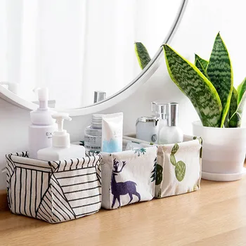 Multifunction Desktop Storage Basket Cute Printing Durable Sundries Storage Box Folding Cotton Linen Underwear Storage Bag 1Pcs
Multifunction Desktop Storage Basket Cute Printing Durable Sundries Storage Box Folding Cotton Linen Underwear Storage Bag 1Pcs