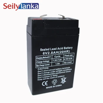 6V 2.8AH Battery Lead Acid Rechargeable Storage Batteries Power Supply for Children's Car Desk Lamp LED Lights Electronic Scales
6V 2.8AH Battery Lead Acid Rechargeable Storage Batteries Power Supply for Children's Car Desk Lamp LED Lights Electronic Scales