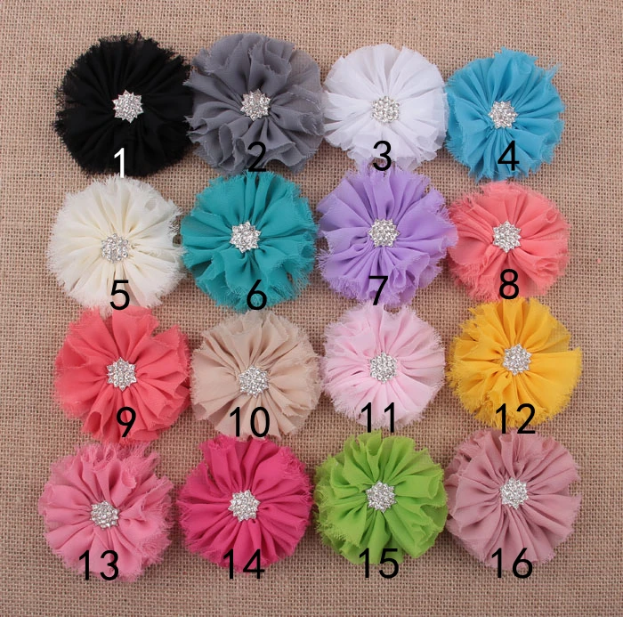 Yundfly 5pcs 7cm Artificial Shabby Chiffon Flower with Rhinestone Button Fluffy Fabric Flowers For Baby Headbands
Yundfly 5pcs 7cm Artificial Shabby Chiffon Flower with Rhinestone Button Fluffy Fabric Flowers For Baby Headbands