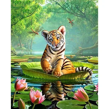 DIY Diamond Embroidery Lotus tigers Full Square/round Diamond Painting Cross Stitch Kit Mosaic Home Decor
DIY Diamond Embroidery Lotus tigers Full Square/round Diamond Painting Cross Stitch Kit Mosaic Home Decor