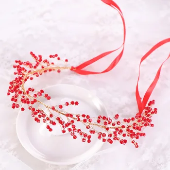 Classic Red Crystal Beads Hairband Bride Tiaras Headpiece Bridal Headbands Head Jewelry Noiva Wedding Hair Accessories BH
Classic Red Crystal Beads Hairband Bride Tiaras Headpiece Bridal Headbands Head Jewelry Noiva Wedding Hair Accessories BH