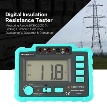 4105A High Sensitive Digital Earth Ground Insulation Resistance Meter Testing Voltmeter Megohmmeter 20/200/2000Ohm(NO Battery)
4105A High Sensitive Digital Earth Ground Insulation Resistance Meter Testing Voltmeter Megohmmeter 20/200/2000Ohm(NO Battery)