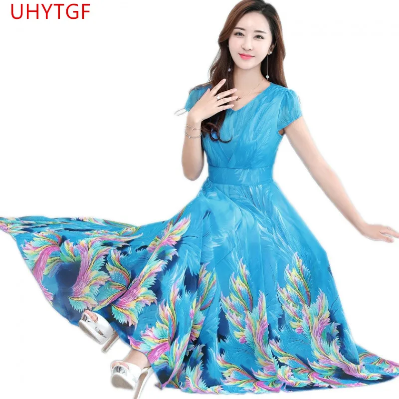Fashion Chiffon women Dress Korea Dresses of the big sizes casual Summer long dresses New High quality Slim printing dress
Fashion Chiffon women Dress Korea Dresses of the big sizes casual Summer long dresses New High quality Slim printing dress