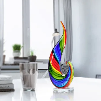 Rainbow Glass Sculpture Hand Blown Glass Art Rainbow Sculpture Figurine Abstract Glass Sculpture Mullticolor For Living Room
Rainbow Glass Sculpture Hand Blown Glass Art Rainbow Sculpture Figurine Abstract Glass Sculpture Mullticolor For Living Room