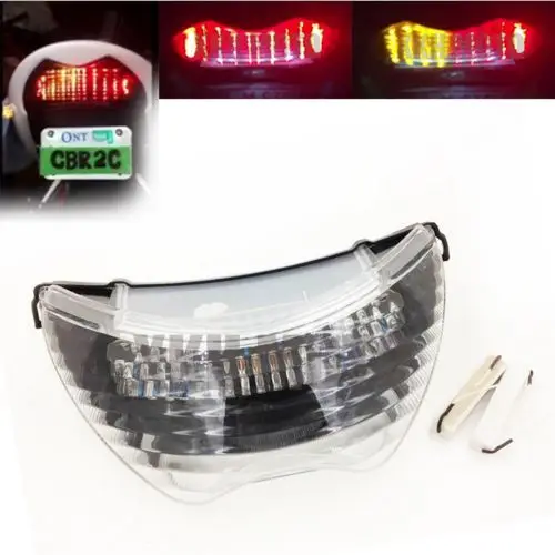Motorcycle LED Tail Brake Light Integrated Turn Signals Clear Lens For Honda CBR 600 F4 F4i CBR900RR
Motorcycle LED Tail Brake Light Integrated Turn Signals Clear Lens For Honda CBR 600 F4 F4i CBR900RR