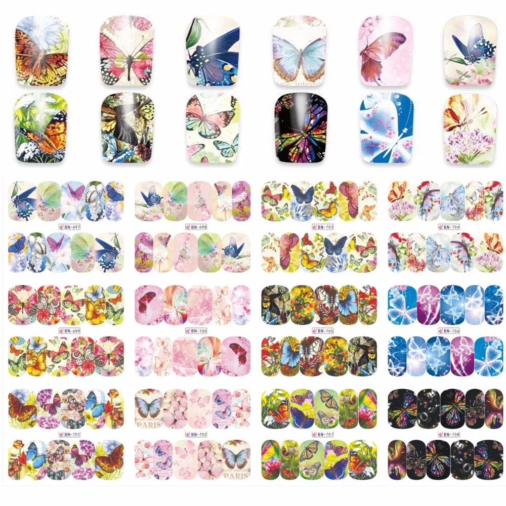 12 Sheets/lot (in big one )#BN Nail Art Transfer Stickers Water Butterflies Slide Decals Tattoos Trendy Fashion Popular Cartoons
12 Sheets/lot (in big one )#BN Nail Art Transfer Stickers Water Butterflies Slide Decals Tattoos Trendy Fashion Popular Cartoons