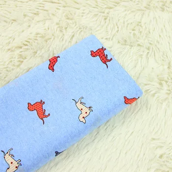 half meter combed cotton poplin high density fabric with cartoon sausage dog print, garment dress children coth B65
half meter combed cotton poplin high density fabric with cartoon sausage dog print, garment dress children coth B65