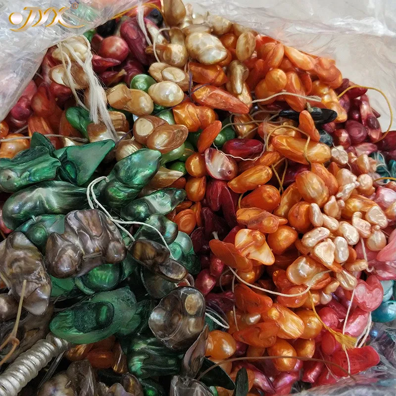 JYX Random Colorful Shell Pearl DIY irregular luster Shell Pearl Strings Strands DIY Handmade special 15"1 string
JYX Random Colorful Shell Pearl DIY irregular luster Shell Pearl Strings Strands DIY Handmade special 15"1 string
