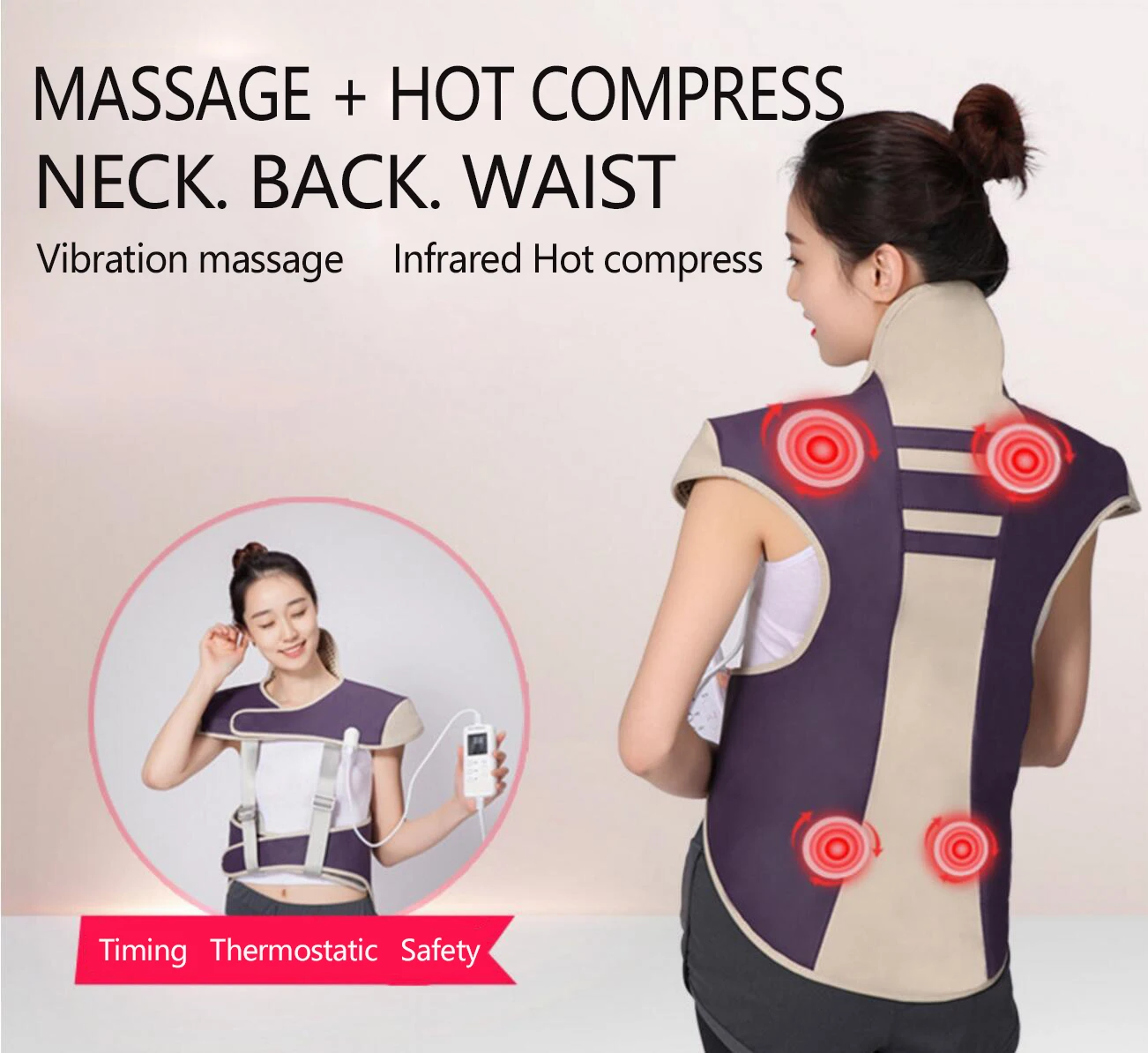 Electric Warm Shoulder Heating Brace Support Neck Pad Cervical Physical Therapy Spine for Back Posture Corrector
Electric Warm Shoulder Heating Brace Support Neck Pad Cervical Physical Therapy Spine for Back Posture Corrector
