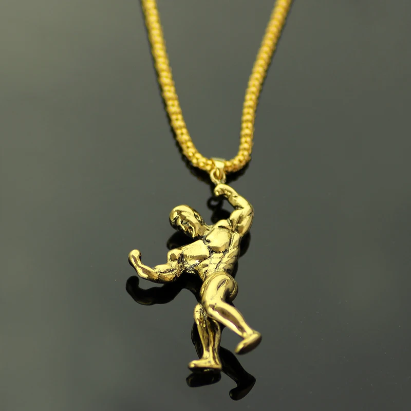 2017 Gold Silver Color Jewelry Choker Gym Muscle Retro Jewelry Bodybuilding Male Modeling Pendant Necklace Fashion Gift For Men
2017 Gold Silver Color Jewelry Choker Gym Muscle Retro Jewelry Bodybuilding Male Modeling Pendant Necklace Fashion Gift For Men